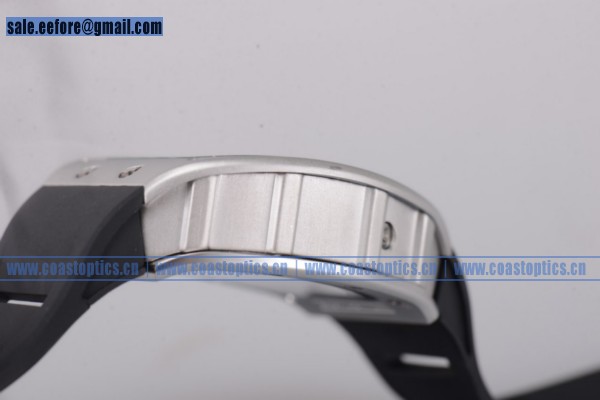 Richard Mille RM011-FM Watch Steel Blue Markers Black Rubber Replica